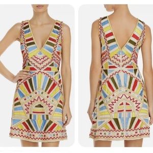Gianni Bini | Abstract Multicoloured Beaded Sequin Dress